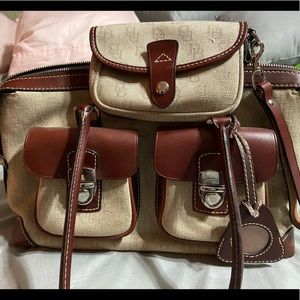 DOONEY AND BOURKE SATCHEL WITH SMALL WALLET